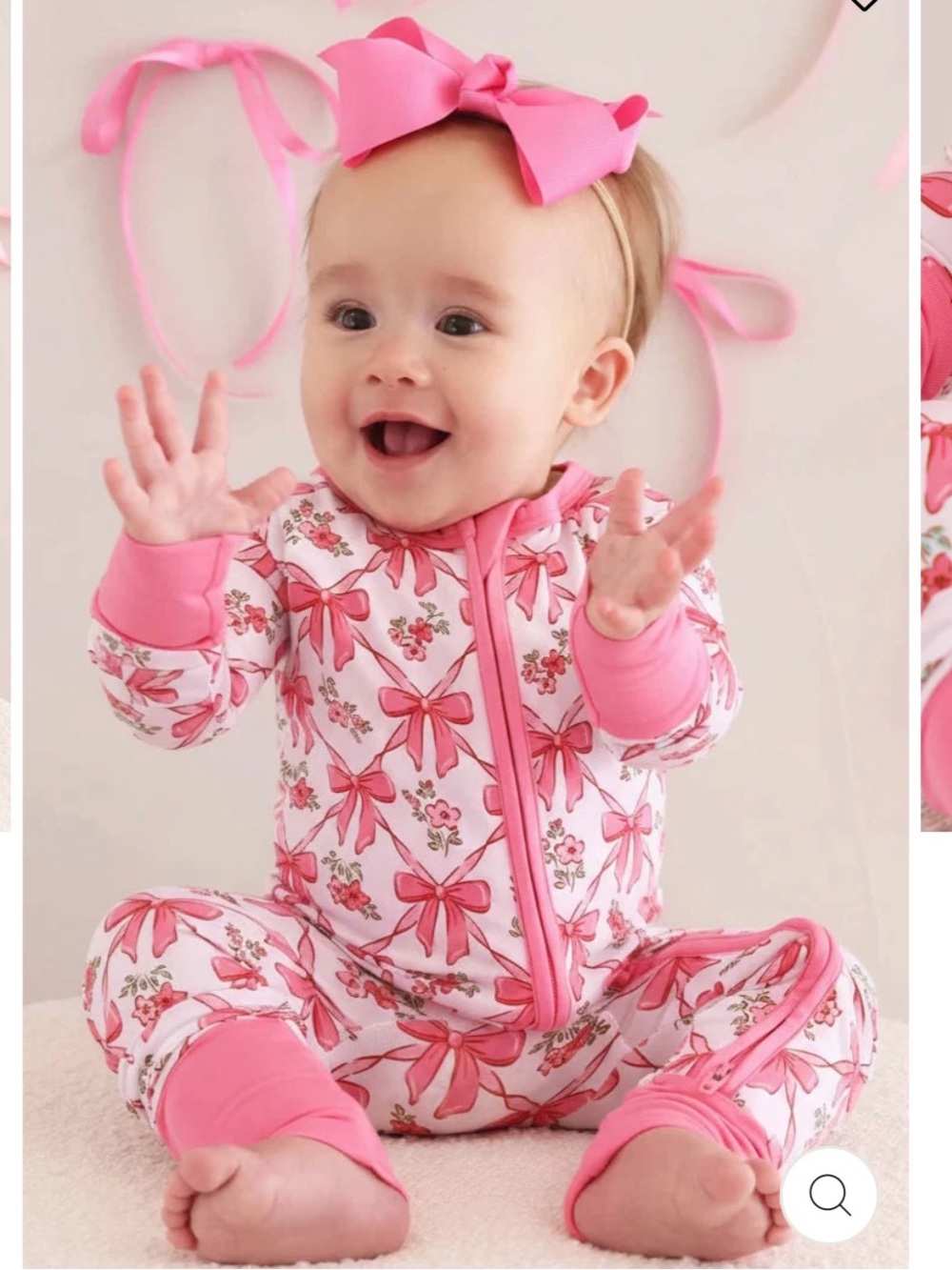 Caden lane bow besties convertible zip romper